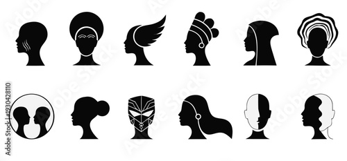 Single Human Figure Illustration for Anatomy and Design Reference