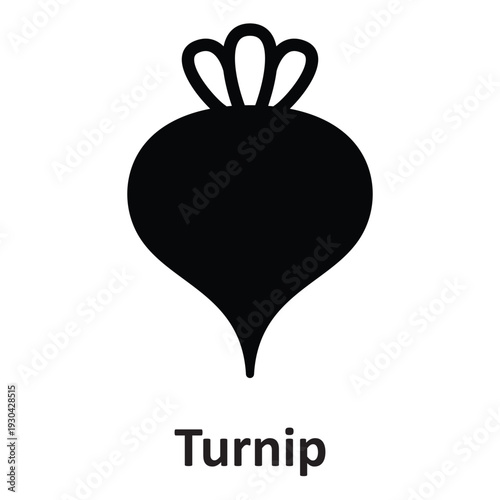 Turnip Vector Icon which can easily modify or edit