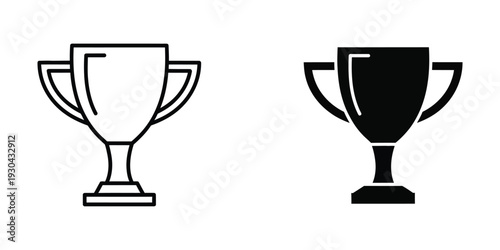 Trophy Icon Victory Award Symbol Commercial