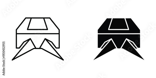 Geometric Abstract Form Logo Symbol