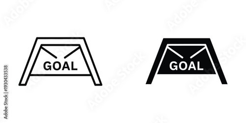 Goal Post Success Achievement Symbol