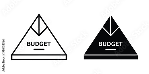Budget Planning Icon Financial Management Strategy
