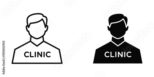 Clinic Person Icon Healthcare Professional Medical Staff Symbol