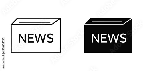 News Icon Bulletin Box Media Symbol