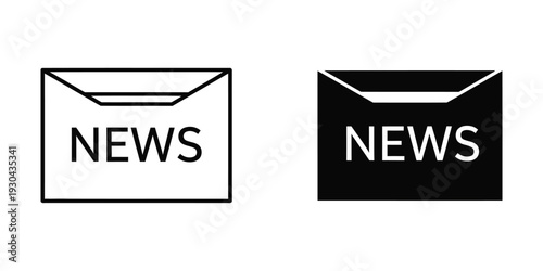 News Envelope Icon Communication Delivery Media Symbol
