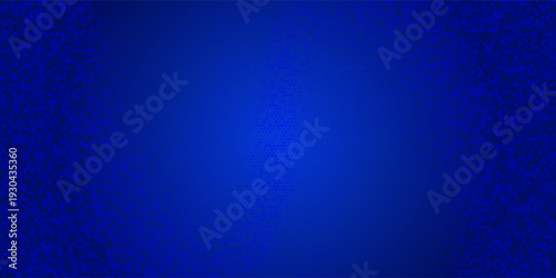 Blue glowing hexagon texture. Abstract neon hexagonal grid wallpaper. Navy honeycomb pattern backdrop. Vector modern technology, business, science, healthcare, medicine, presentation design background