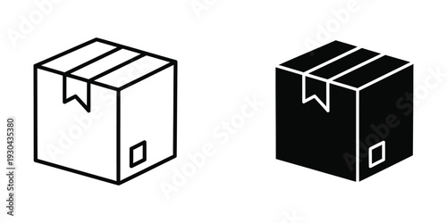Cargo Box Shipping Container Icon Logistics Delivery