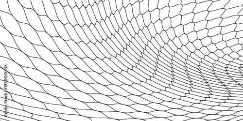 Curved net pattern. Seamless design for sportswear or equipment like soccer goals, volleyball nets, basketball hoops, hockey nets, and athletic gear. eps10