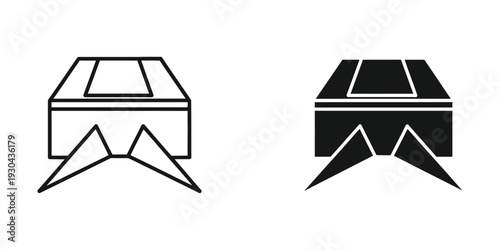 Gemstone Icon Crystal Cut Vector Logo Design