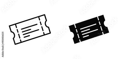 Ticket Icon Event Pass Admission Coupon