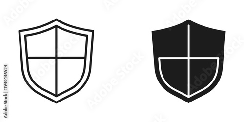 Shield Security Protection Icon Vector Graphic