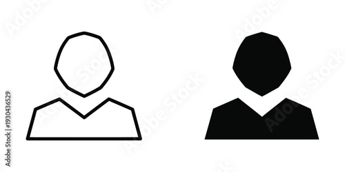 User Icon Person Silhouette Vector Graphic Design