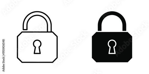 Padlock Icon Security Access Protection Keyhole