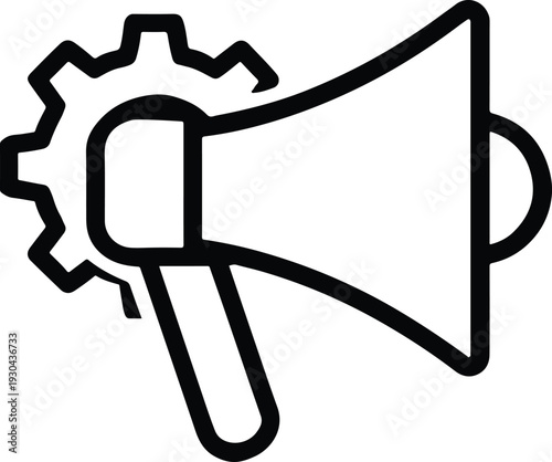 Megaphone announcement broadcast speaker business marketing loud