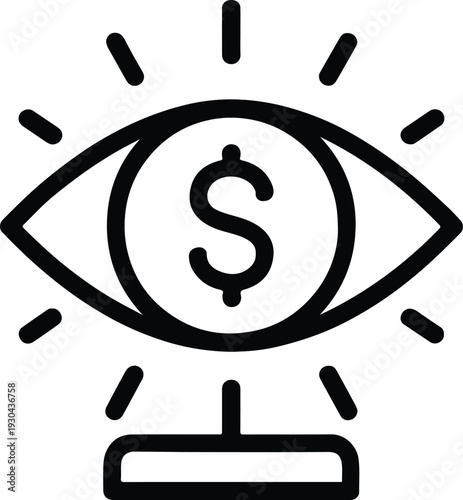 Financial search investigation eye money audit business