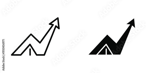 Arrow Graph Upward Trend Commercial Success