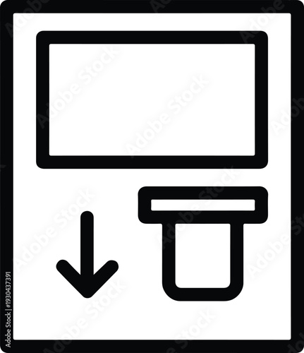 ATM machine bank card finance cash withdrawal