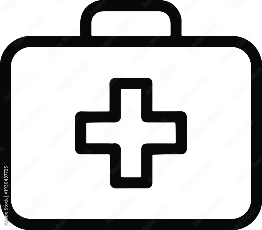 Obraz premium First aid kit medical emergency health rescue