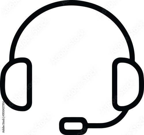 Customer support headset operator help desk communication