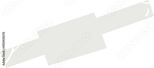 Abstract white geometric banner element stretches diagonally across a.