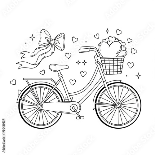 vintage bicycle vector illustration