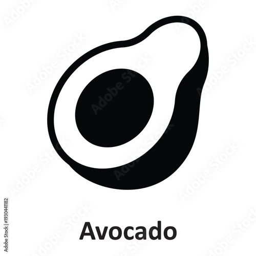 Avocado  Vector Icon which can easily modify or edit