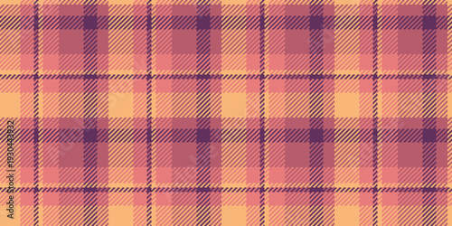 Sample tartan vector plaid, ireland pattern fabric background. Modern texture check seamless textile in red and orange colors.