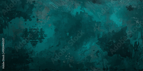 A dark antique blue grunge background with a vintage textured wall surface features a dirty aged paper pattern and rusty rough paint design for a grungy backdrop