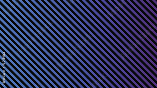 Bold diagonal parallel stripes showcase a mesmerizing color transition from deep blue to rich purple on black