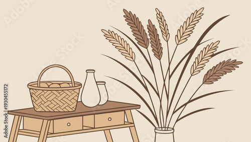 still life with a vase