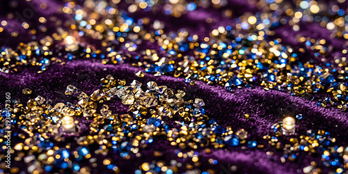 Radiant Shimmers: Enchanting Sparkles and Crystal Glint Textures