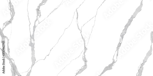 Detailed and sharp-patterned white marble texture background, interior and architectural classic design, vitrified glossy ceramic tile design, and vertical creative gray veining pattern.