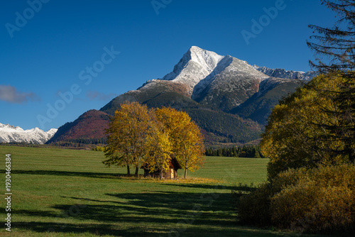 The colorful hills of Krivan, in the High Tatras of Slovakia