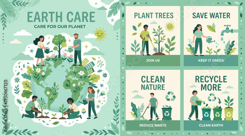 Earth Care A Visual Guide to Environmental Stewardship and Sustainability.