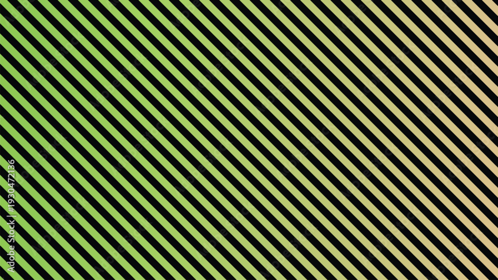 Obraz premium A cheerful visual features diagonal stripes with a bright gradient flowing from lime green to soft peach