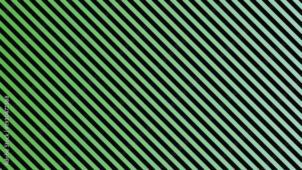 Obraz premium A refreshing gradient of green and light green diagonal stripes creates a smooth linear progression