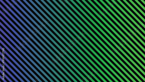 A striking visual presents diagonal stripes with a lively gradient shifting from blue violet to bright green