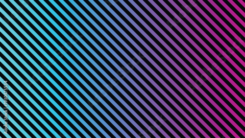 Brilliant turquoise, blue, purple, and pink diagonal stripes form a vivid energetic pattern