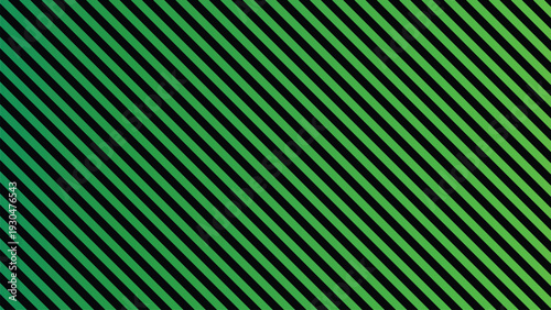 Diagonal lines form a striking pattern with a vibrant green gradient fading into darker tones