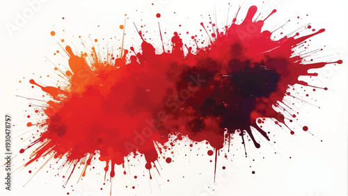 Colorful paint splash isolated on white background. Abstract colorful splash. Colorful paint explosion, illustration.