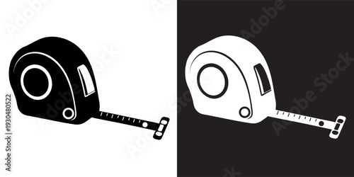 three tape silhouette set, three tape icon, three tape vector illustration.