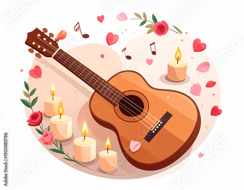 Serenade Guitar Heart Strings