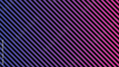 Vibrant diagonal stripes with a smooth color gradient from electric blue to lively pink