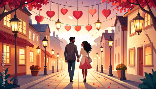 Romantic Lantern Streetwalk