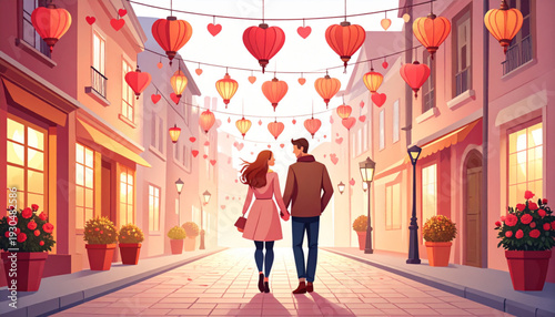 Romantic Lantern Streetwalk