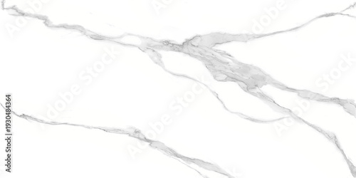  White Calacatta marble texture background, classic marbling design for ceramic tiles, natural stone texture with high resolution, and crossed gray veining pattern.