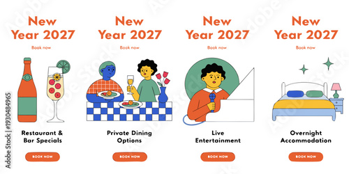 New Year 2027 Bookings: Restaurant & Bar Specials, Private Dining, Live Entertainment and Overnight Accommodation Deals