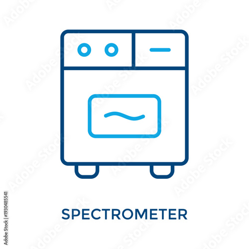 Spectrometer Icon Outline Color Style. Vector Illustration For Graphic Design