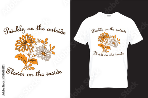 T-shirt design with typography and vector arts.