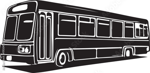 old bus isolated on white